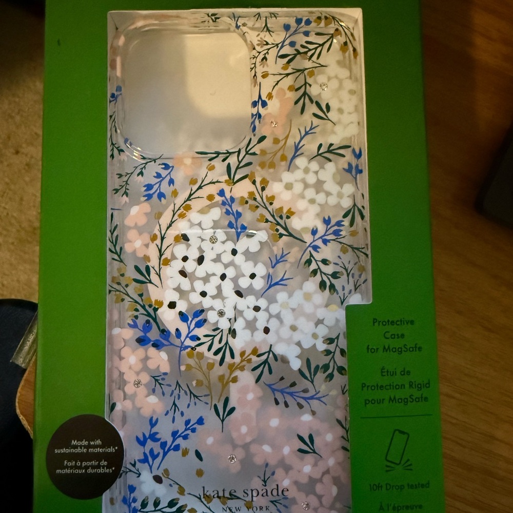 Brand new in box iPhone 15proMax Kate Spade phone case